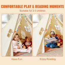 1-5 Years Old Kids Teepee Tent with Windows for Kids