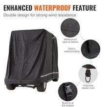 4 Passenger Golf Car Cover 600D Polyester Full Cover for Waterproof and Sunproof COV-21