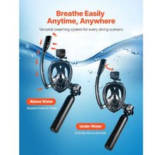 0.5L Scuba Tank Kit Portable Diving Cylinder with Snorkel Mask 5–10 Min Underwater Breathing