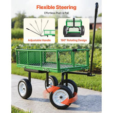 500 LBS Garden Cart with Seat Steel Rolling Stool with Wheels Tool Tray & Handle