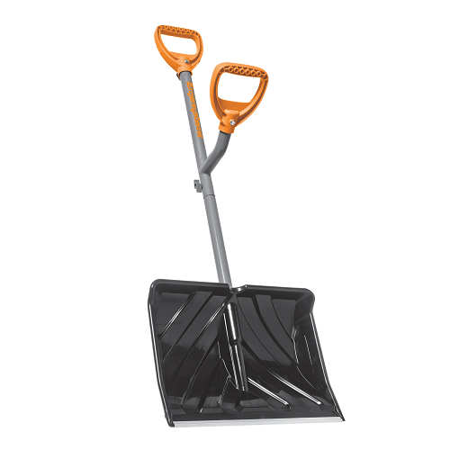 18-Inch Shovel 34.5-Inch Shaft Steel Shaft Impact-Resistant Snow Shovel