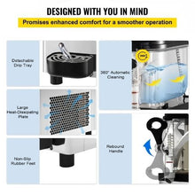 1x6 L 300W Commercial Slushy Machine, 6L Single-Bowl Margarita & Smoothie Maker for Cafes Restaurants Bars Home