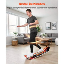 Wooden Balance Board Trainer for Adults Curved Wobble Board Core Training & Home Gym (Orange)