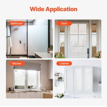 23.6" x 6.5 ft Frosted Window Privacy Film Heat Control Sun Blocking Static Cling
