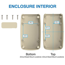 Circuit Storage Almond Box Hand Held With Easy Removable End Panel Enclosure H45AL