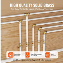 3/4" Brass Clamp-style Elbows for Heating System Pipe Fittings (50PCS)