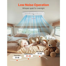 15000 BTU Non-Ducted RV Rooftop Air Conditioner with Air Distribution Box Quiet 120V AC Unit (White)