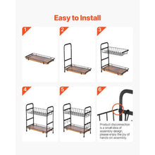 12 Movable Hooks Mug Holder with 2 Tier Coffee Bar MUG-XM004