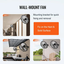 18 In Wall Fan | 4000 CFM 3-Speed 360° Tilt Indoor Industrial Use (2 Pack)