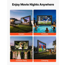 24FT Inflatable Movie Screen Outdoor Projection Screen Front/Rear Projection Storage Bag