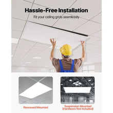 2x4 FT LED Flat Panel Light 7800LM Flush Mount Ceiling Fixture 30W/40W/50W Selectable 4000K/5000K/6000K 0-10V Dimmable Ultra Slim (2 Pcs)