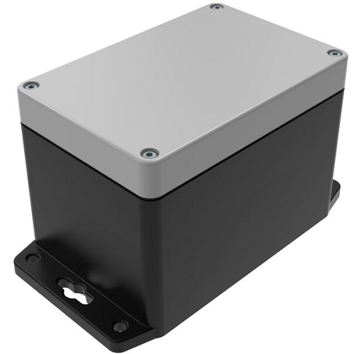 Flanged Base Polycarbonate Plastic Gray/black RBF53P06G28B