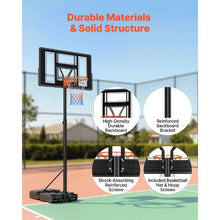 44 inch Portable Basketball Stand Adjustable Basketballs Goal System with Built-in Rolling Wheels for Kids Teens  Adults