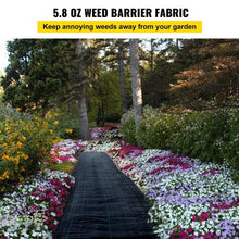 4' Ft x 100' Ft Geotextile Fabric for Landscaping Gardening 5.8 OZ Garden Weed Barrier Fabric Heavy Duty Landscape Fabric VV-FCB-PE 4*100FT 5.8OZ