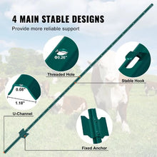 7 FT T-Post Heavy Duty Metal Fence Post (Pack of 10)