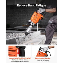 2200W Demolition Jack Hammer Concrete 2 Chisel Bits (2 Pieces)