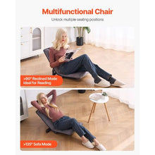 6-Position Folding Floor Chair for Reading & Gaming