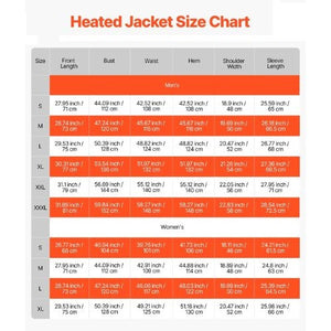 7.4V Battery Men’s Heated Jacket with Soft Shell Electric Heating Coat, 5 Heating Zones, 3 Heat Settings, Machine Washable, Size L, Black
