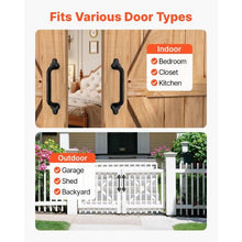 9-inch Barn Door Handle Rustic Metal Sliding Door Pulls Heavy Duty Carbon Steel with Rust-Resistant Coating for Outdoor (Pack of 2)