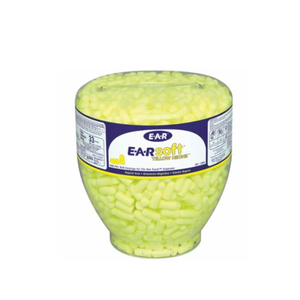 Uncorded Polyurethane Earplug Dispensers Yellow 247-391-1004