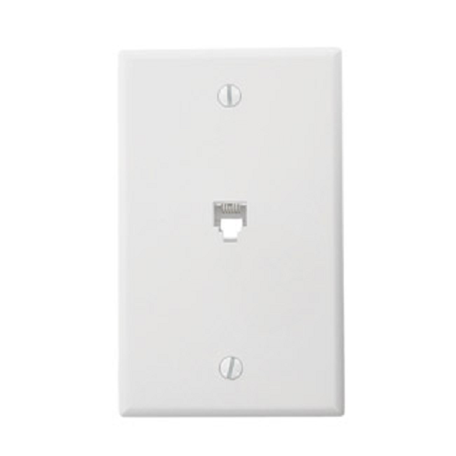 6P6C Standard Telephone Wall Jack White 40238-W