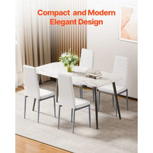 Modern Dining Room Accent Chairs for Dining Tables Space-Saving Kitchen Table (Set of 6)