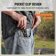 Folding Pocket Knife 3" 7Cr17MoV Blade Aluminum Handle EDC Knife