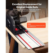 55-Inch Track Saw Guide Rail Kit 2 Aluminum Rails 1 Connector Compatible with Makita Festool & WEN