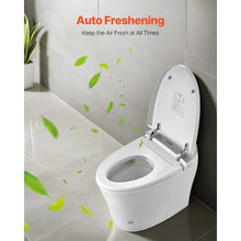 Smart Elongated Toilet with Air Drying Heated Seat Clean Nozzle Auto Freshening Remote Control & LED Display (Automatic Opening)