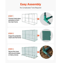 11.6 ft Crop Cage with Zippered Door, Plant Protection Net for Garden Beds