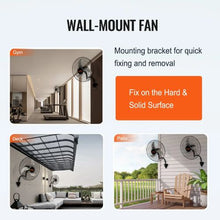 18″ Oscillating Industrial Wall Mount Fan, 3-Speed, 4000 CFM (2-Pack)