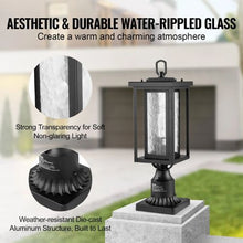 2 Pack Dusk to Dawn Outdoor Post Light Waterproof Lamp Post Fixtures for Garden Pathway