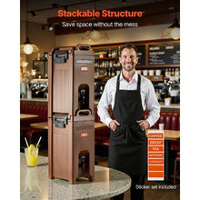 5 Gallon Insulated Beverage Dispenser with Spigot & Handle 19 L Hot & Cold Drink Server (Brown)
