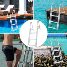 Removable 3-Step Dock Ladder 350 lbs Capacity Aluminum Nonslip Mat DLR3
