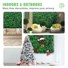 10"x10" Inch Artificial Boxwood Panels UV Protected for Outdoor Indoor Garden Fence Backyard