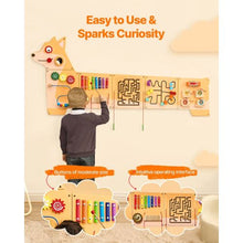 Puppy Activity Wall Panel 12 Montessori Sensory Toys for Kids 3-12 Ideal for Toddler Playroom or Classroom