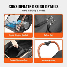 4 Wheels Dog Stroller Rotate Carrier  with Detachable for pet's G10A