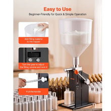 Manual Liquid Filling Machine 5–60ml, 10L Hopper Anti-Drip Nozzle Carbon Steel