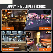 72 Inch LED Lighted Liquor Bottle Display and 2 Tiers with RF Remote & App Control, and Multicolor lighting