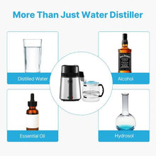 4L Water Distiller, 1.05 Gallon Pure Water Purifier for Home, 750W Stainless Steel Interior Distilled Water Maker -  (Silver)