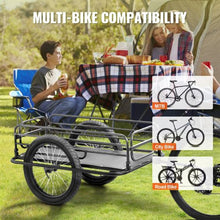 Heavy-Duty Bike Cargo Trailer – 275 lb Capacity Foldable Bicycle Wagon Cart with 20" Wheels & Universal Quick-Release Hitch