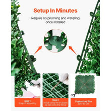 20 x 20 Inch Artificial Grass Wall Panels for Garden (Pack of 12)