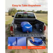 63.4 Gal Collapsible Water Storage Bladder Leakproof PVC Tank for RV & Outdoor Use (Blue)