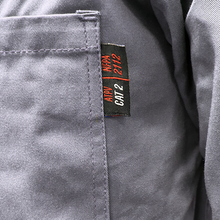 FR Gray Coveralls – 7-8 oz 100% Cotton, NFPA 2112 Class 2 Flame Resistant, Machine Washable Workwear