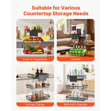 3 Layers Fruit Basket Bow  Stand Holder for Kitchen SYB-220