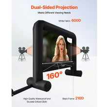 16FT Inflatable Movie Screen Outdoor Projector Screen16:9 Portable Storage Bag Easy Setup