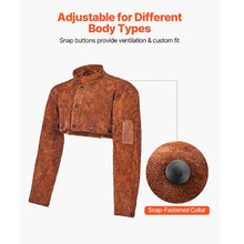 Flame Resistant Cowhide Leather Welding Cape Sleeves – Heat-Resistant Safety Gear for Welding & Blacksmithing (XXL Size)