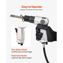 3500 BPM  Air Hammer with 2.76 inch Stroke & 4PCS Chisels Round Shank for Cutting Punching Scraping