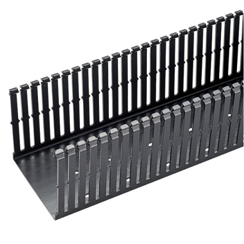 6FT 3.13x1.25 Panduct Type F PVC Narrow Finger/Slot Wiring Duct F1X3BL6