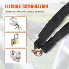 5.91 Ft Bike Chain Lock Heavy Duty Metal Steel for Bike Motorcycle Scooter Bicycle Door Fence Gate